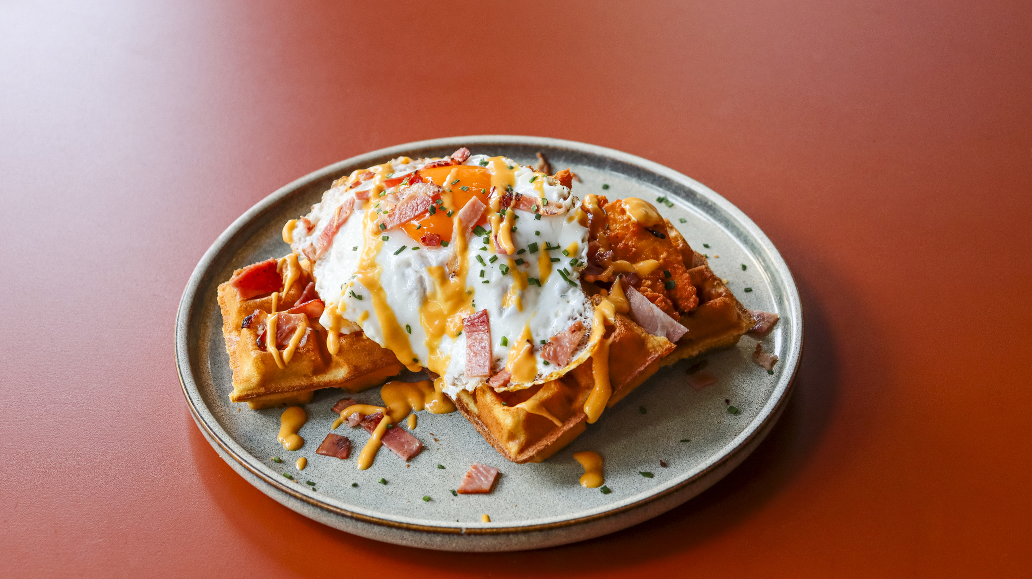 Crispy Cheddar Waffle